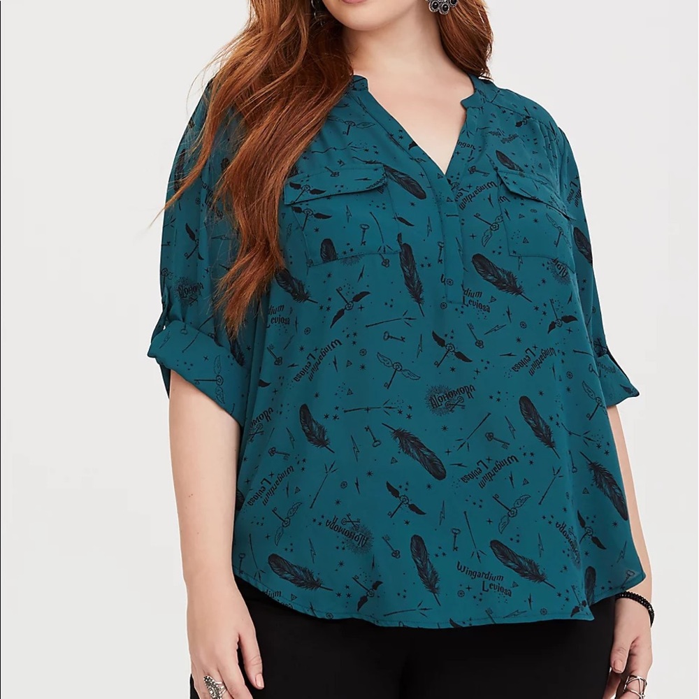 Torrid Georgette Harper Blouse - Harry Potter